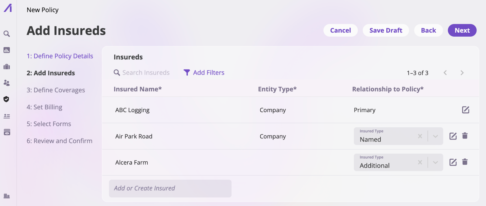 Add Insureds