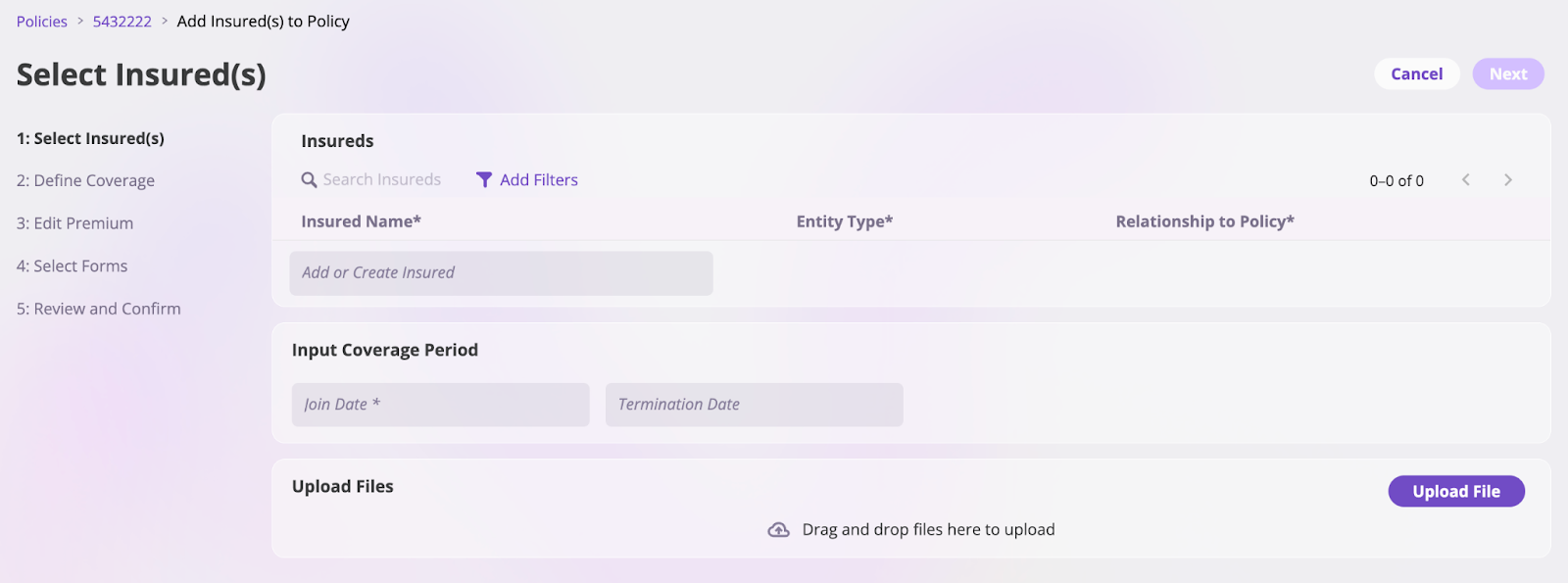Add Insureds Select